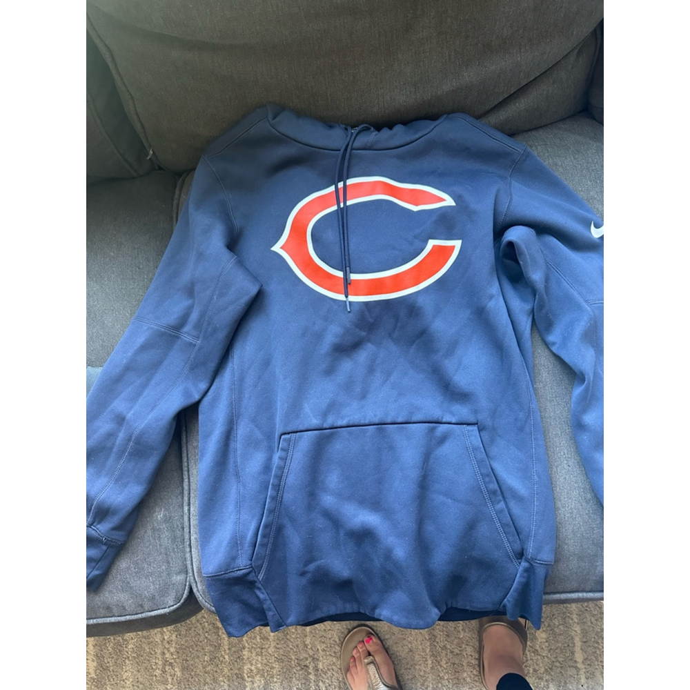 Men's Nike Chicago Bears Hoodie Size S Blue - Picture 1 of 4